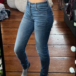 American Eagle Next Level Stretch Hi Rise Jegging Blue Women’s Size 0